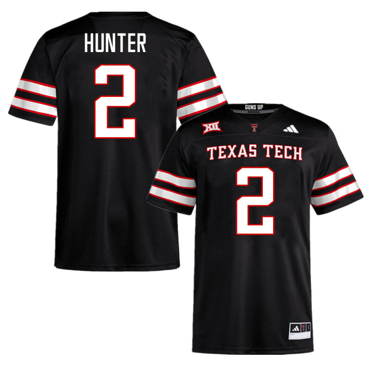 #2 Lee Hunter Texas Tech Red Raiders Jerseys College Football Uniforms Stitched-Black #2 Lee Hunter Texas Tech Red Raiders Jerseys College Football Uniforms Stitched-Black